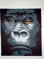 Poslikava sten gorila
